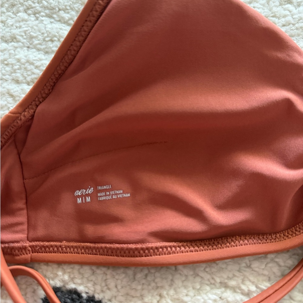 aerie Rust Orange Triangle Bikini Top - Picture 6 of 6